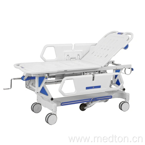 Medical Emergency Bed Trolley With Central Control Brake