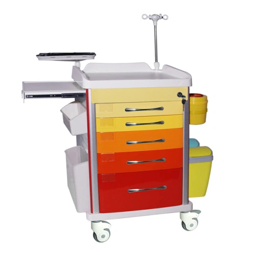 5 Drawer Medical Emergency Cart