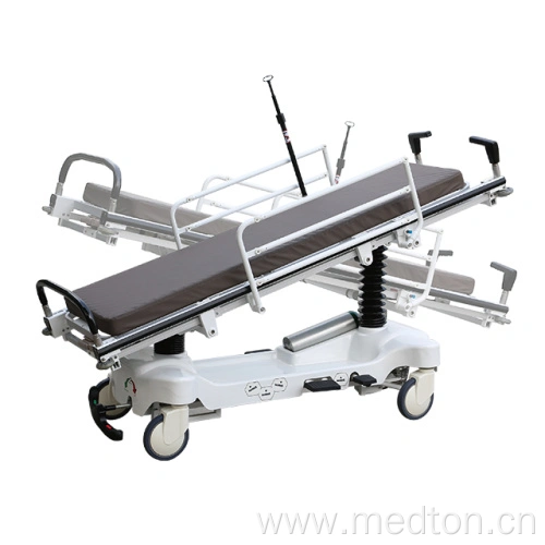 Hydraulic Aluminum Emergency Hospital Trolley Bed